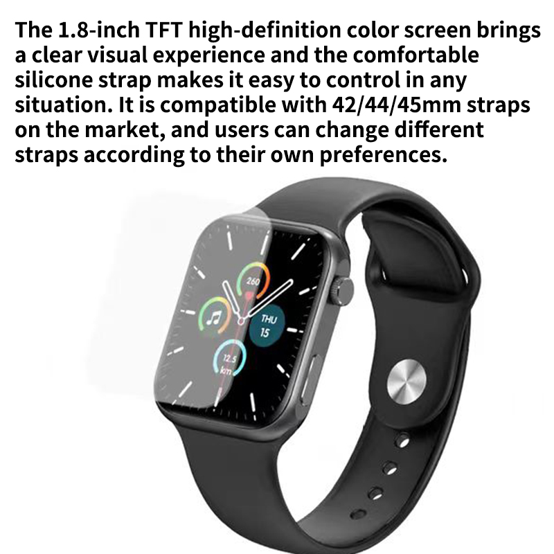 W1 Smart Watch Single Chip Dual Mode Heart Rate Detection Bluetooth Call Bluetooth External Music Player